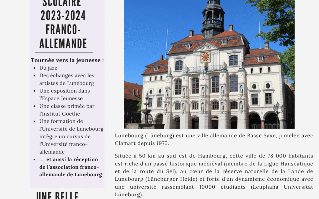 2024 – Newsletter juillet 2024 du jumelage Clamart-Lunebourg